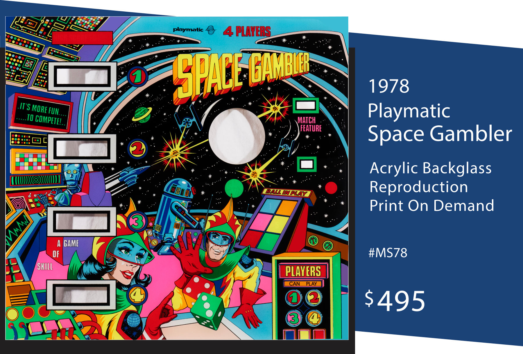 Space Gambler 1978 Playmatic #MS78
