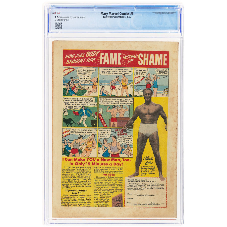 Mary Marvel comics 5 cgc
