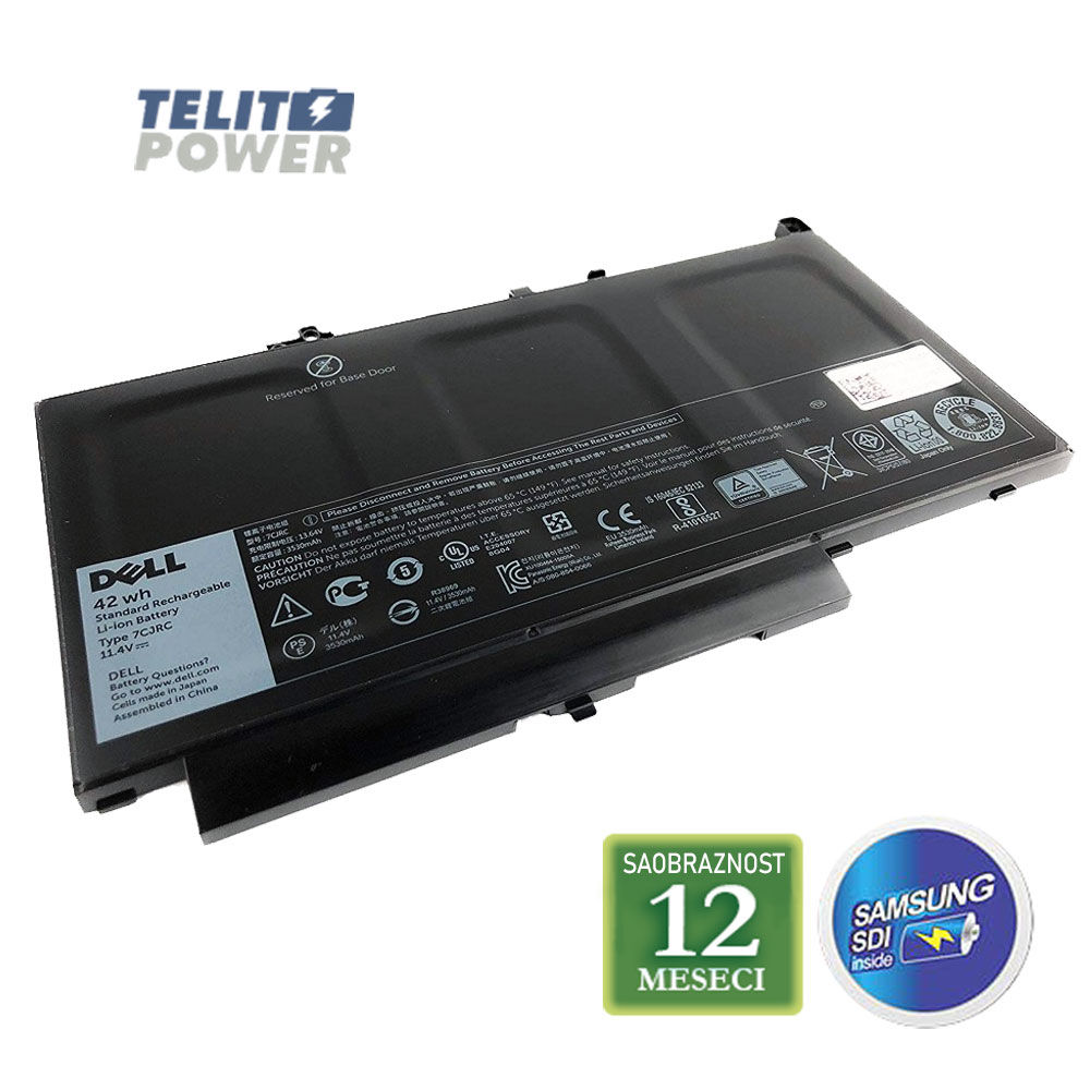 Baterija za laptop DELL E7270  / 7CJRC 11.4V 42Wh