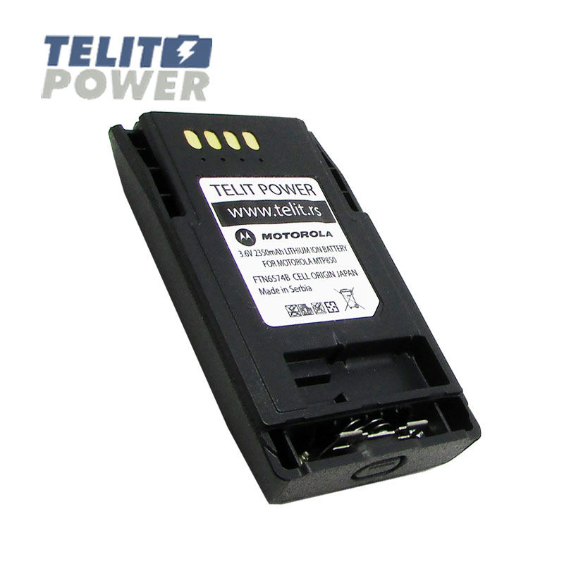 Thumbnail: Baterija FTN6574B Li-Ion 3.6V 2350mAh Panasonic za radio stanicu MOTOROLA MTP850