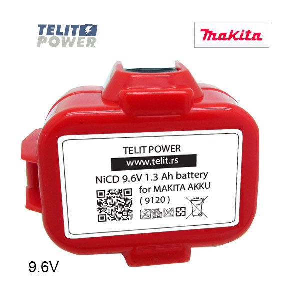Thumbnail: 9.6V 1300mAh - Baterija za ručni alat MAKITA 9100 9100A