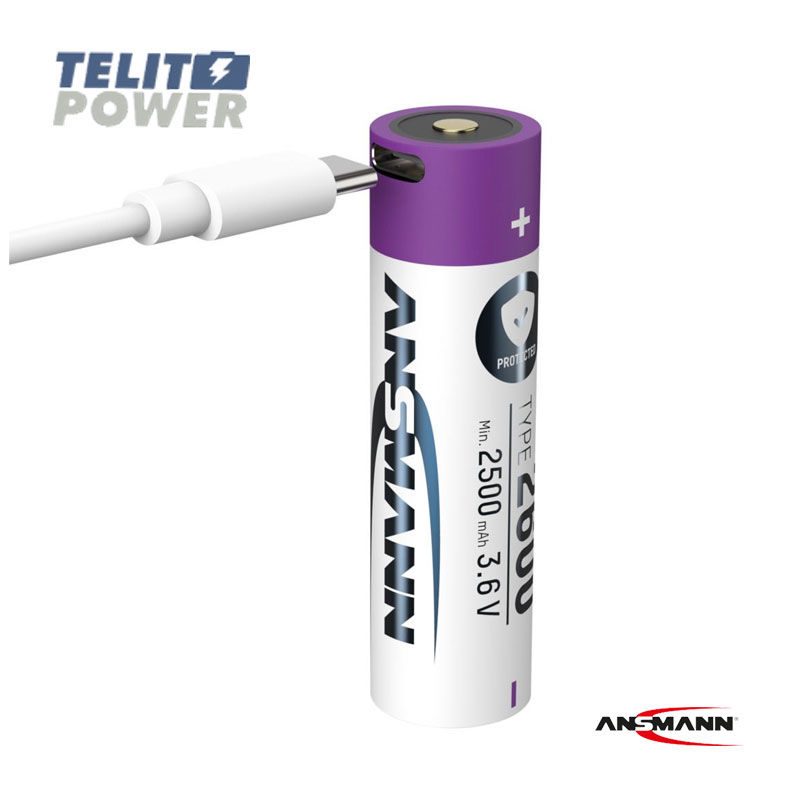 Thumbnail: Li-Ion 18650 sa USB tip C ulazom - sa kablićem