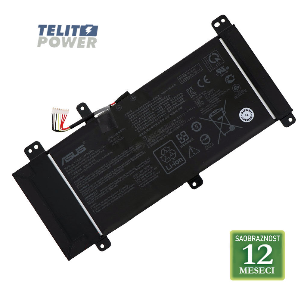 Baterija za laptop ASUS ROG Strix Scar II GL704 / C41N1731 15.4V 66Wh / 4335mAh