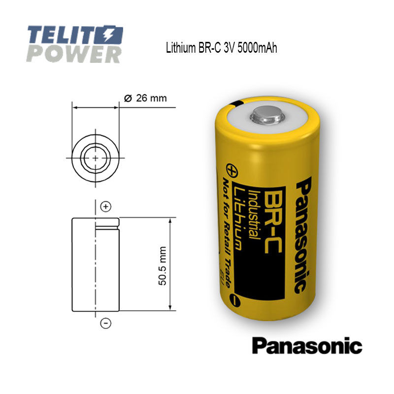 Industrijska CR baterija BR-C Panasonic