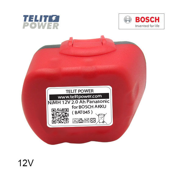 Thumbnail: 12V 2000mAh Panasonic - Baterija za ručni alat BOSCH BAT045