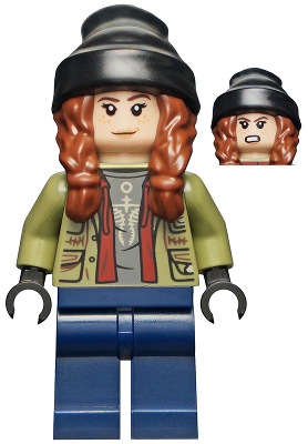 LEGO jw078 Maisie Lockwood - Olive Green Jacket, Black Beanie New