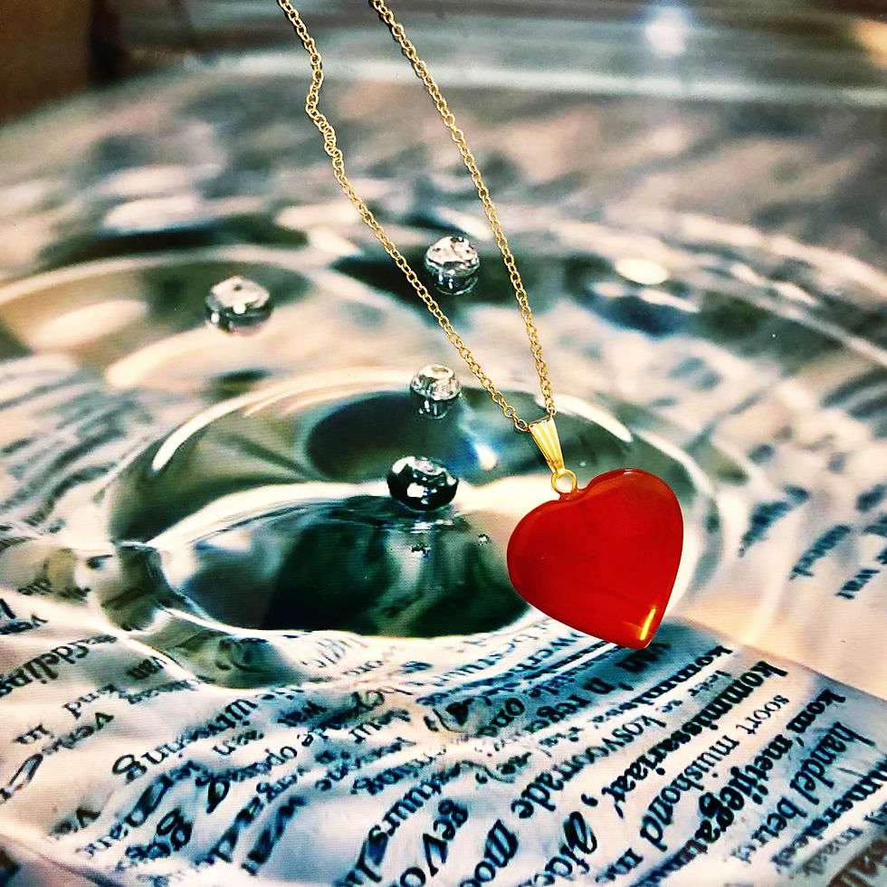 Miniatura: Heart Carnelian ReikiMiAlma Crystal Necklace