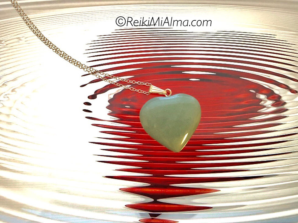 Miniatura: Heart Green Aventurine ReikiMiAlma Crystal Necklace