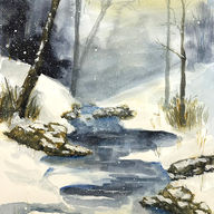 Winter Reflections and rocks