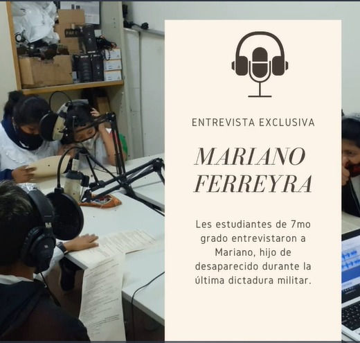 24 DE MARZO - Entrevista exclusiva con Mariano Ferreyra, hijo de un desaparecido.