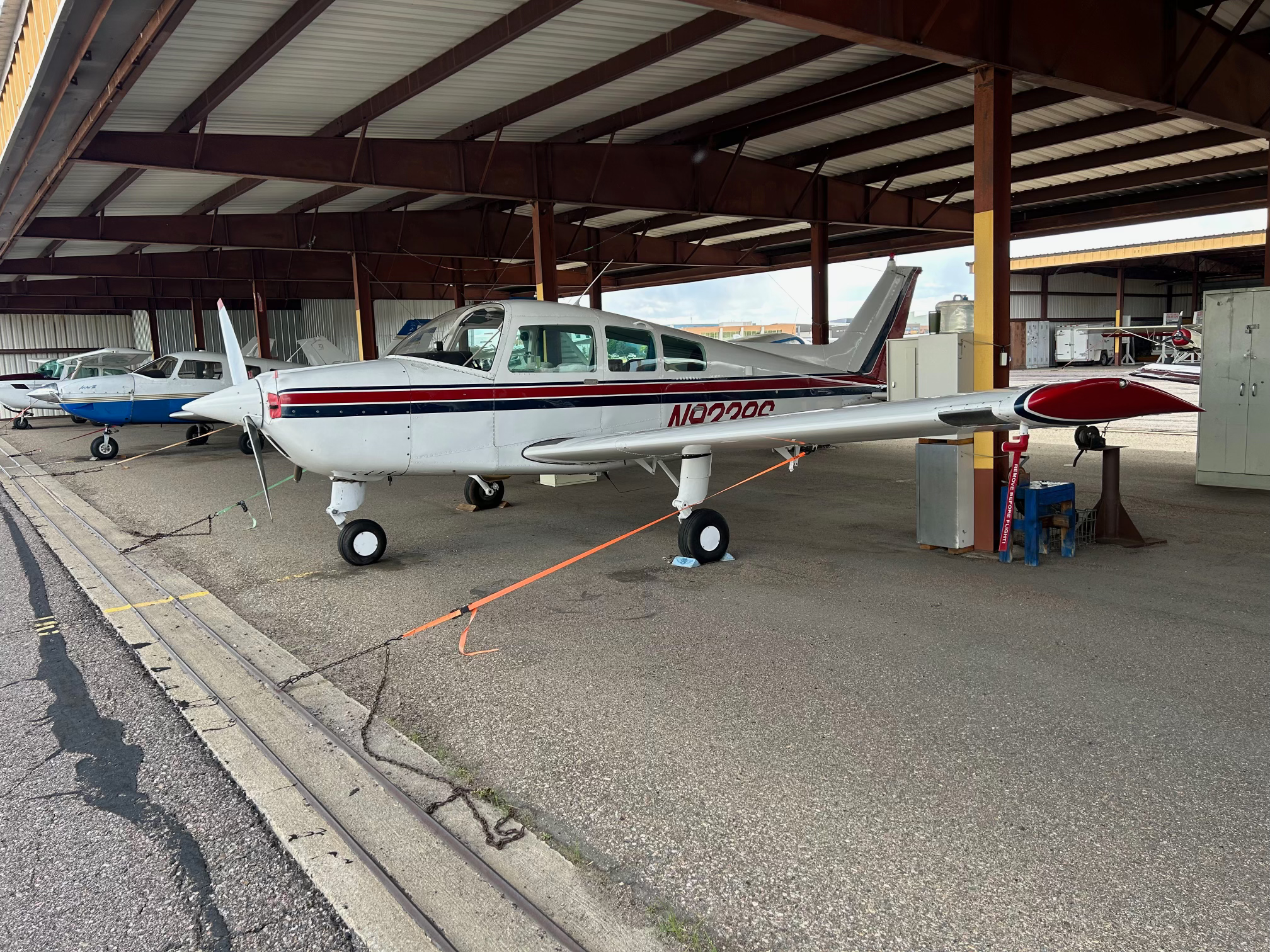 Diamond DA-40 on takeoff