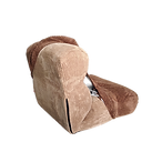 Rear view of the seat and back of the chair after the covers were applied