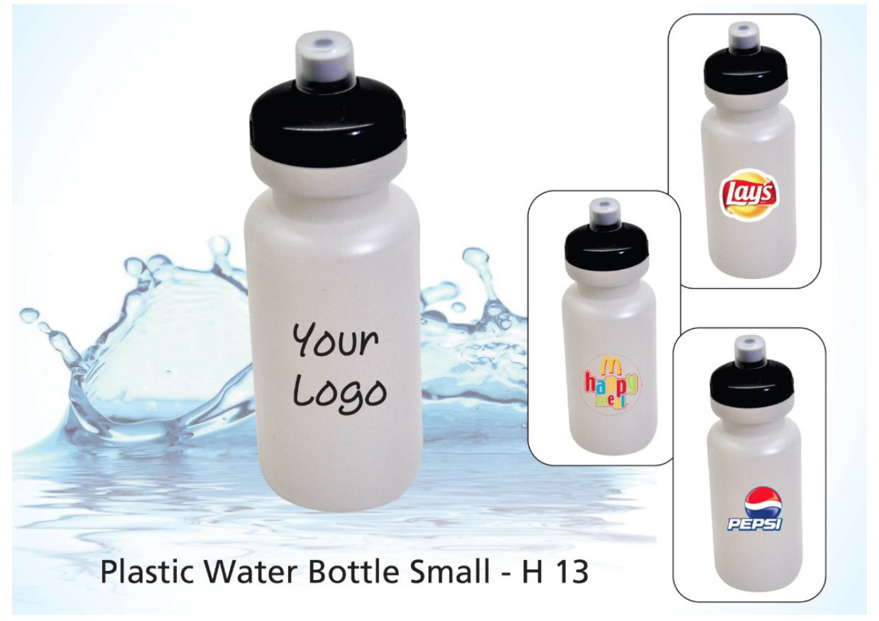 Plastic Water Bottle Small |   EAEA  | Plastic (BPA Free) |  EA;H13  |  D52