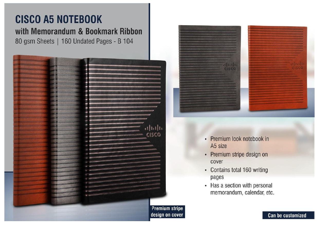 Cisco A5 notebook with memorandum & Bookmark ribbon | EAEA | EA;B104 | D226