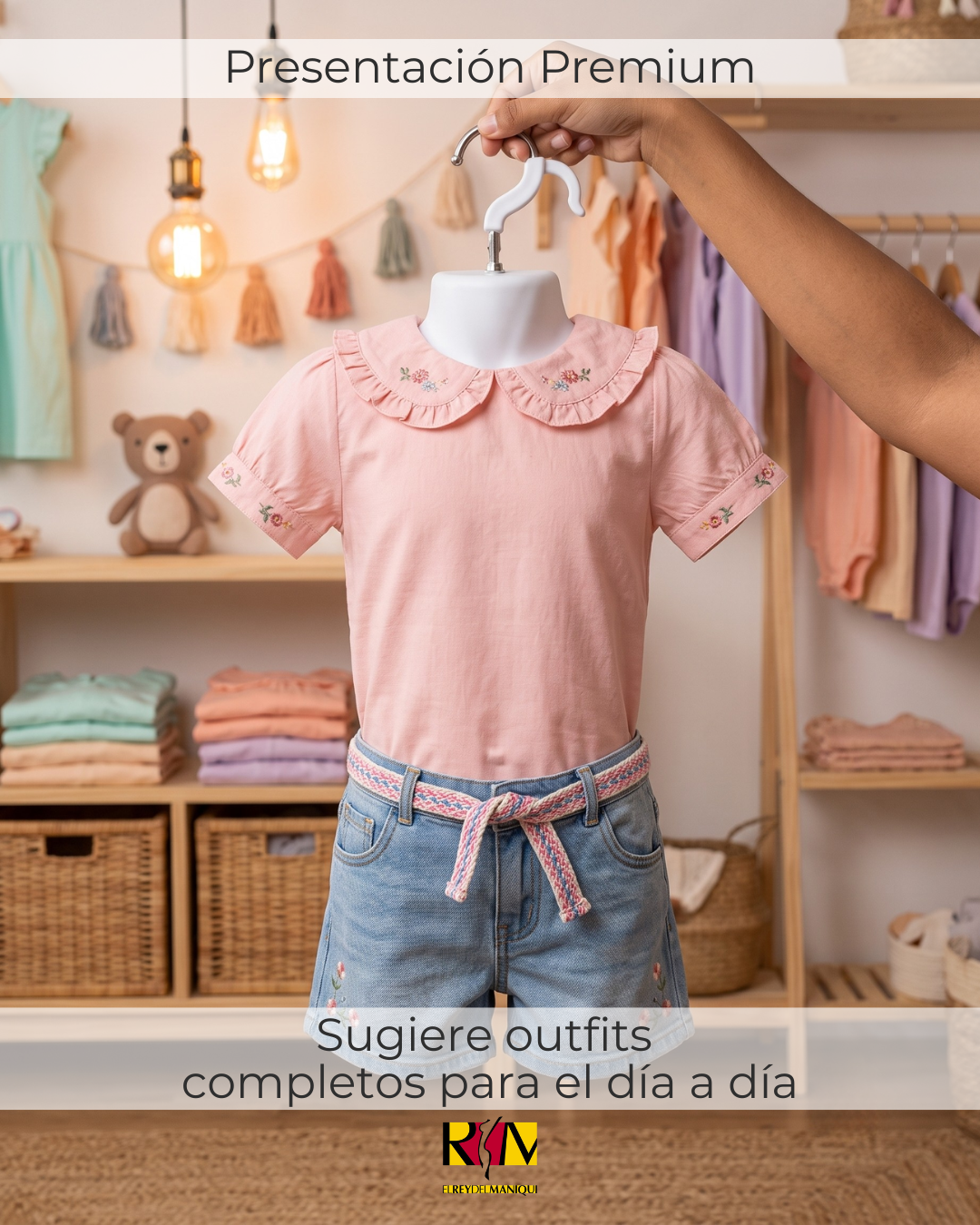 Maniquí Silueta Torso Infantil Unisex | Exhibidor para Ropa de Niño y Niña