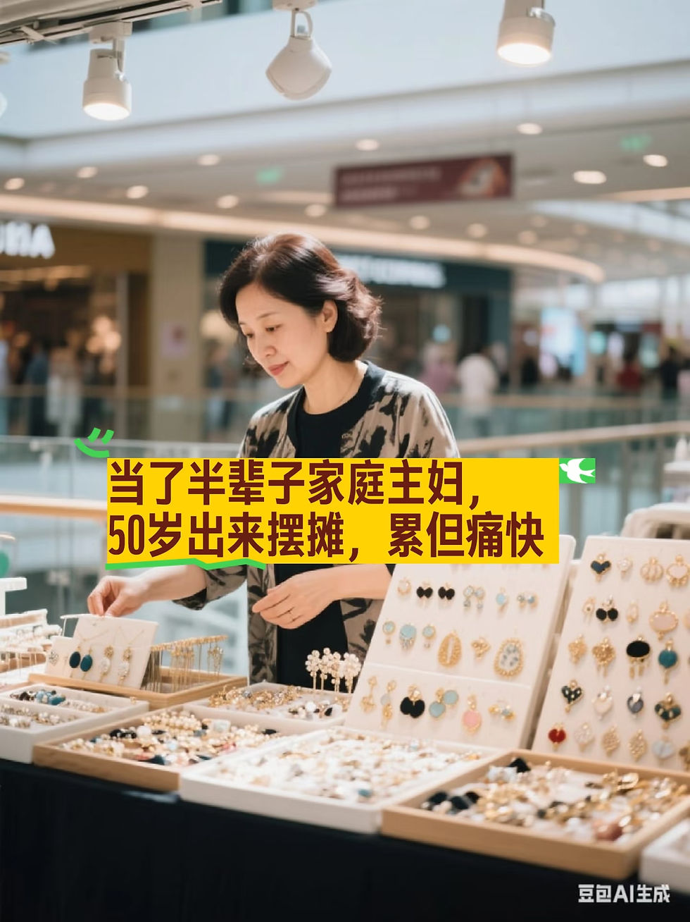 50岁摆摊不怕人笑，就怕自己没勇气试