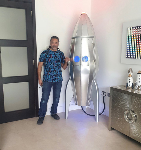 Retro Rocket Bar | Johnny Egg Art