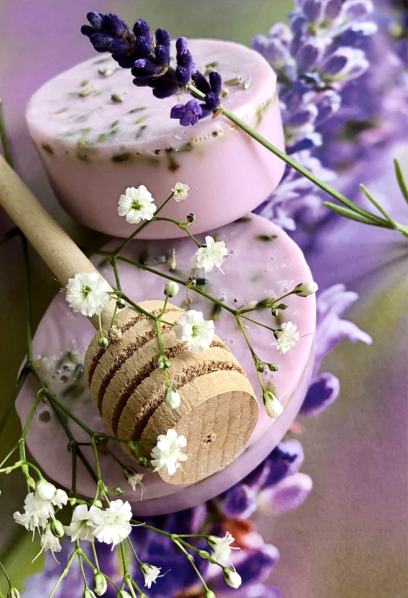 Såpe med honning og lavendel