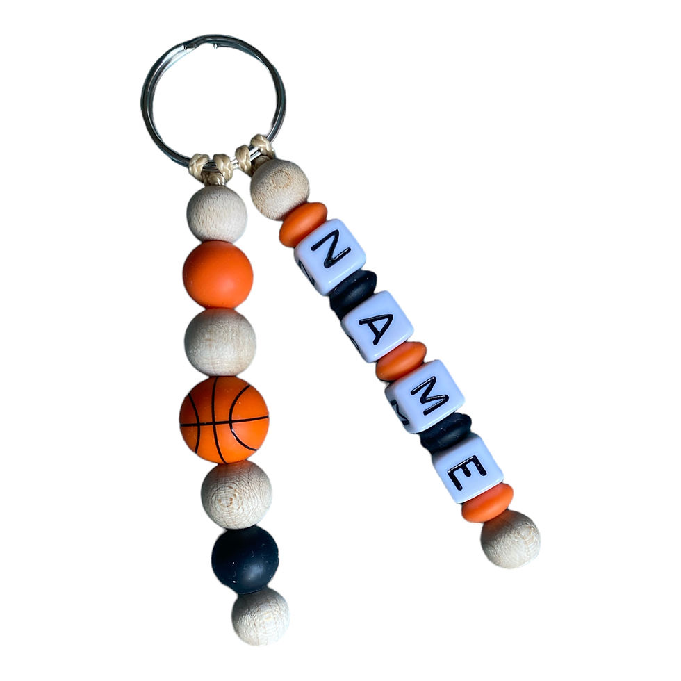 Miniaturbild: Schlüsselanhänger mit Namen Sport-Ball, Geschenkidee personalisiert