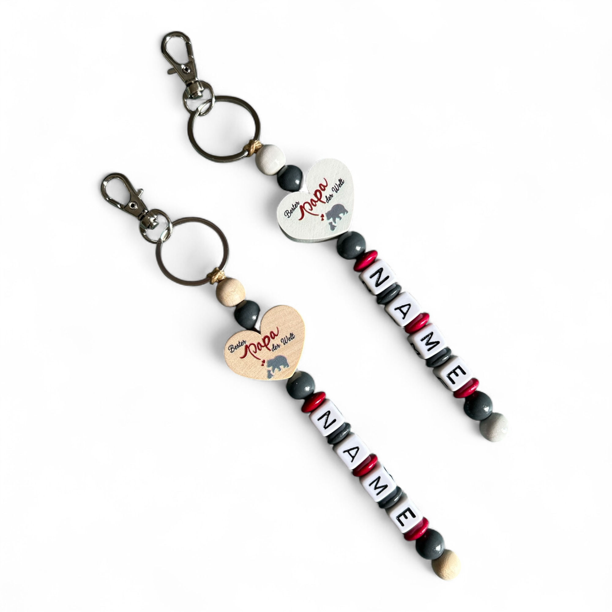 Herzanhänger Bester Papa der Welt Herz mit Bären