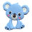 Miniaturbild: Beißring, Beißanhänger aus BPA-freiem Silikon Koala Bär