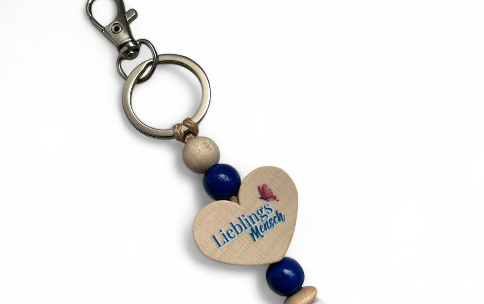 Miniaturbild: Lieblings Mensch - personalisierter Schlüsselanhänger Herz mit Namen 