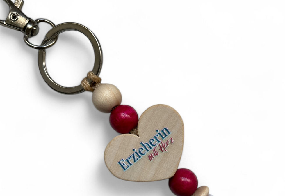 Miniaturbild: Herzanhänger Erzieherin mit Herz - personalisierte Geschenkidee
