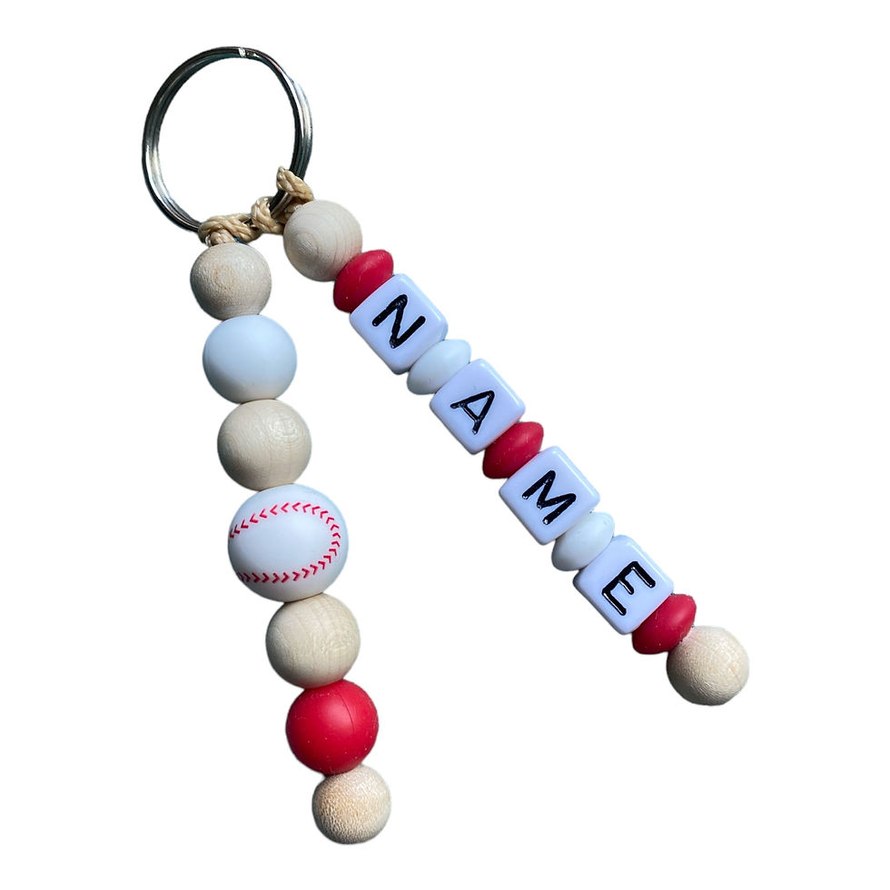 Miniaturbild: Schlüsselanhänger mit Namen Sport-Ball, Geschenkidee personalisiert