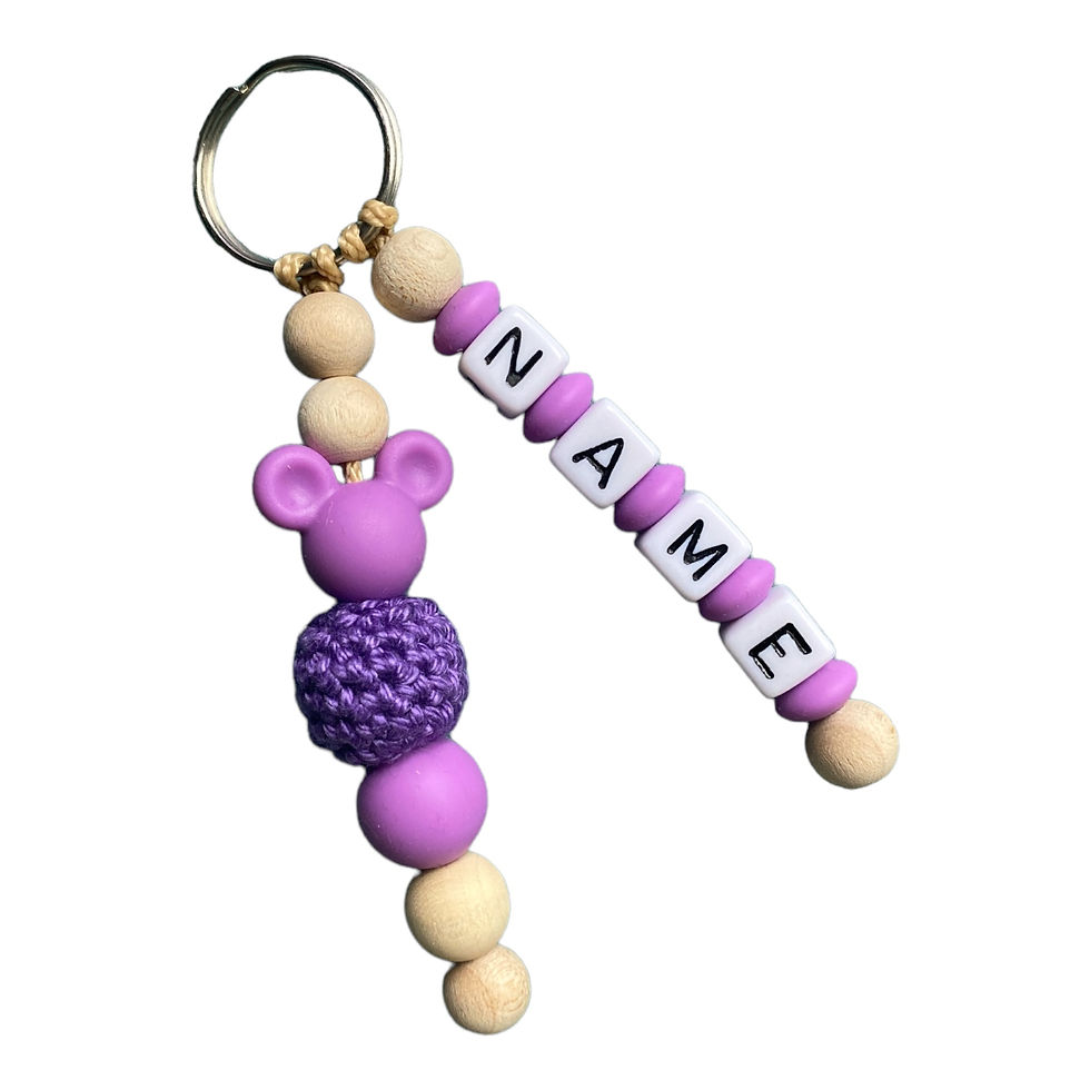 Miniaturbild: Personalisierter Schlüsselanhänger mit Namen Maus, individuelles Geschenk