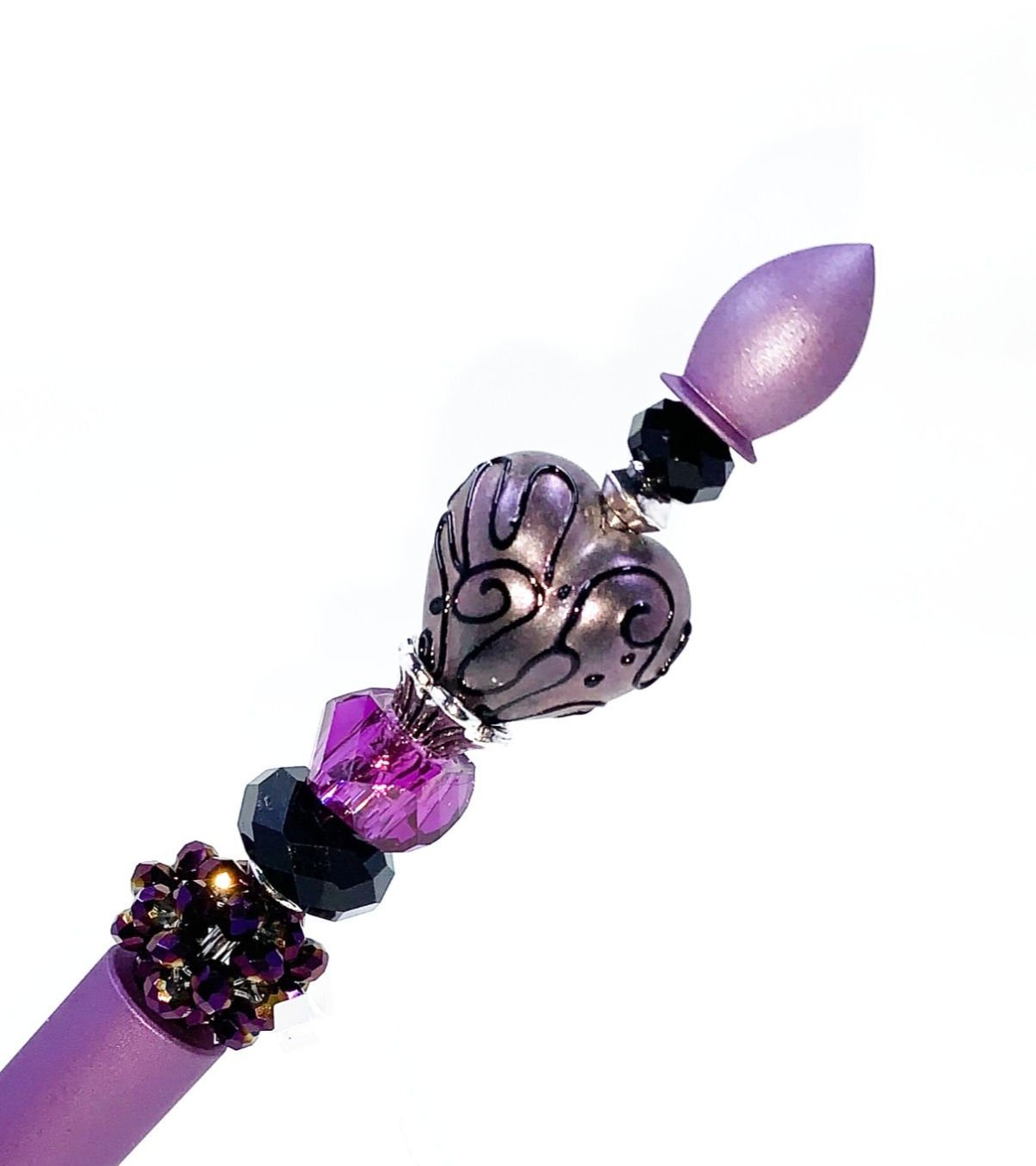 Traces of Love Lampwork Heart Pen