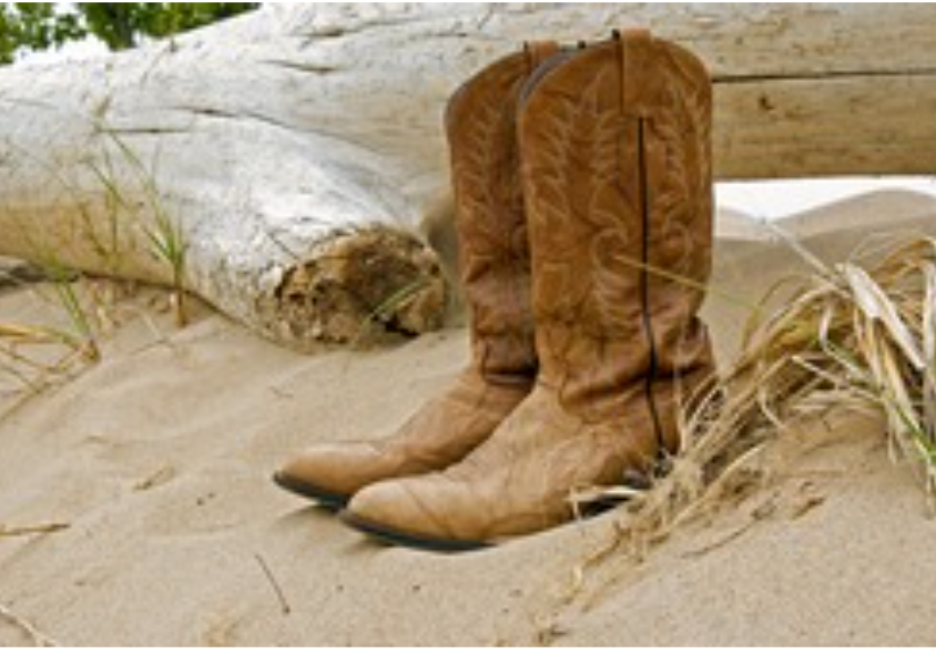 Boots in the sand