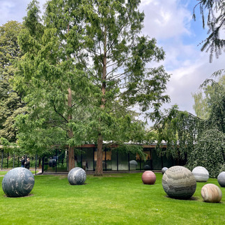 sculpture garden view at the Louisiana Museum in Denmark