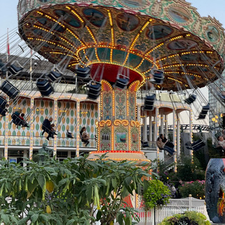 Swing Carousel at Tivoli Gardens in Copenhagen, Denmark