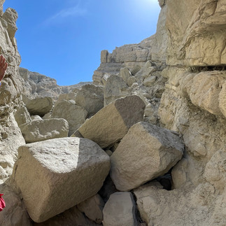 boulders at the San Andreas Fault Line in Palm Springs, California