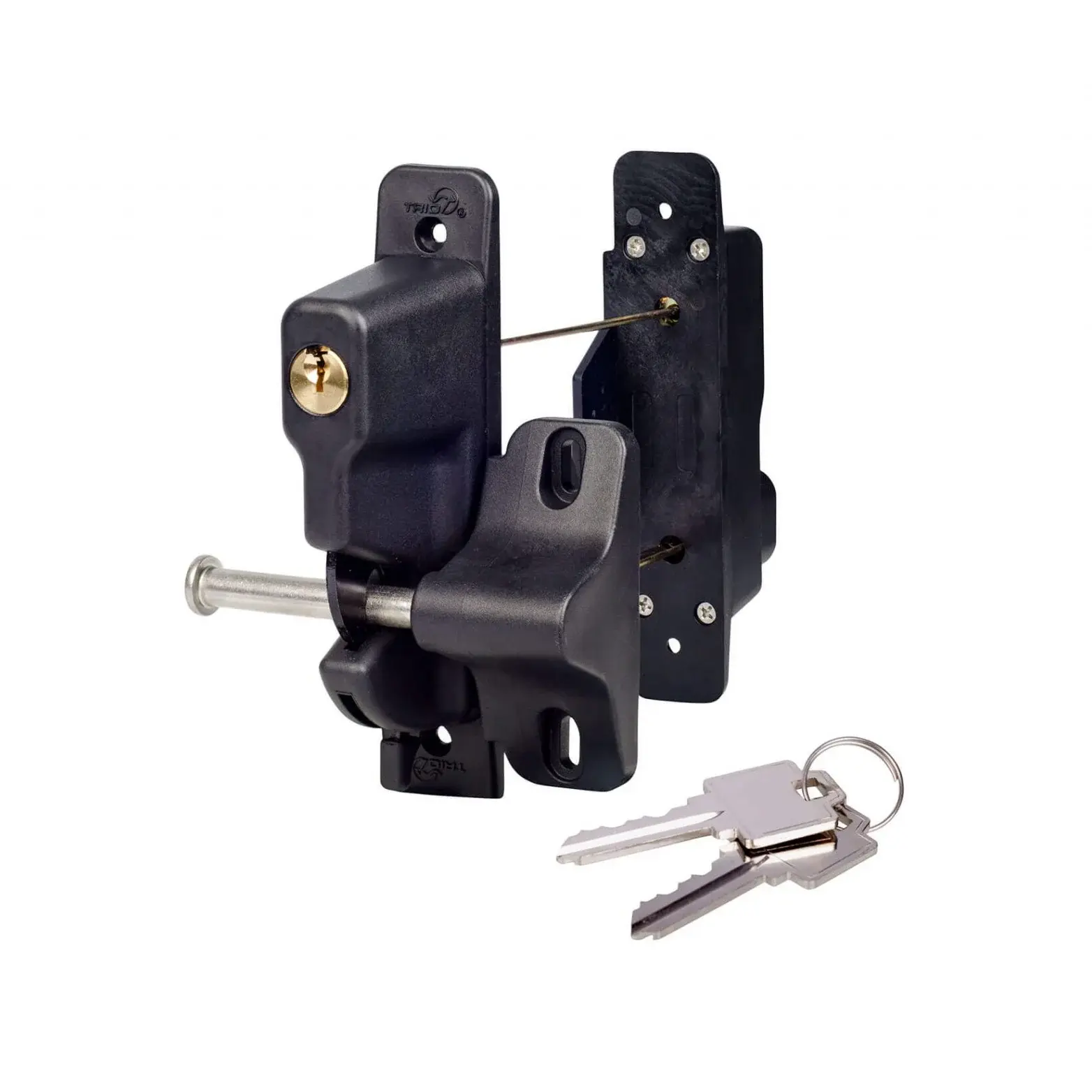 Double Sided Gravity Latch Gate Lock