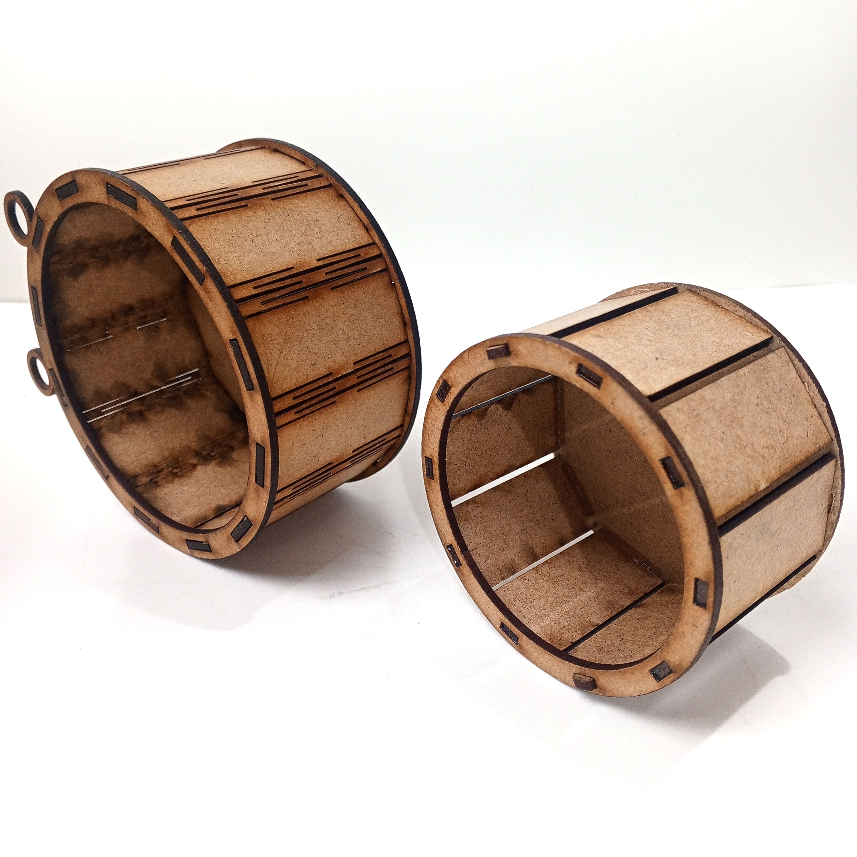 Cubo De Madera Diámetro: 10cm  Alto: 5.5cm