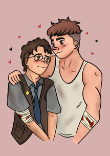 David King and Dwight from Dead By Daylight