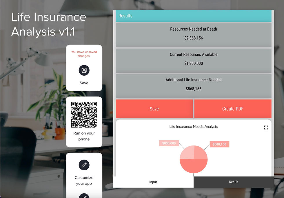 Thumbnail: Life Insurance Analysis App