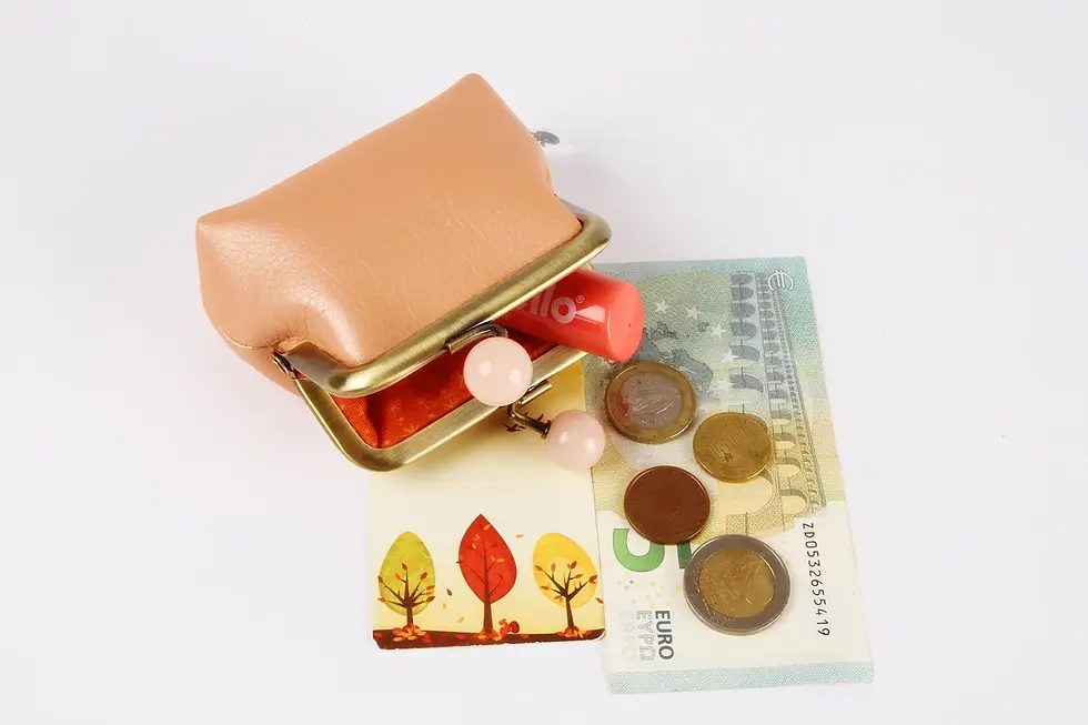 Thumbnail: Color mum - Faux leather - Pearly light peach