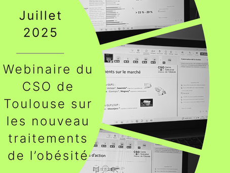 Participation à un webinaire sur les traitements de l'obésité