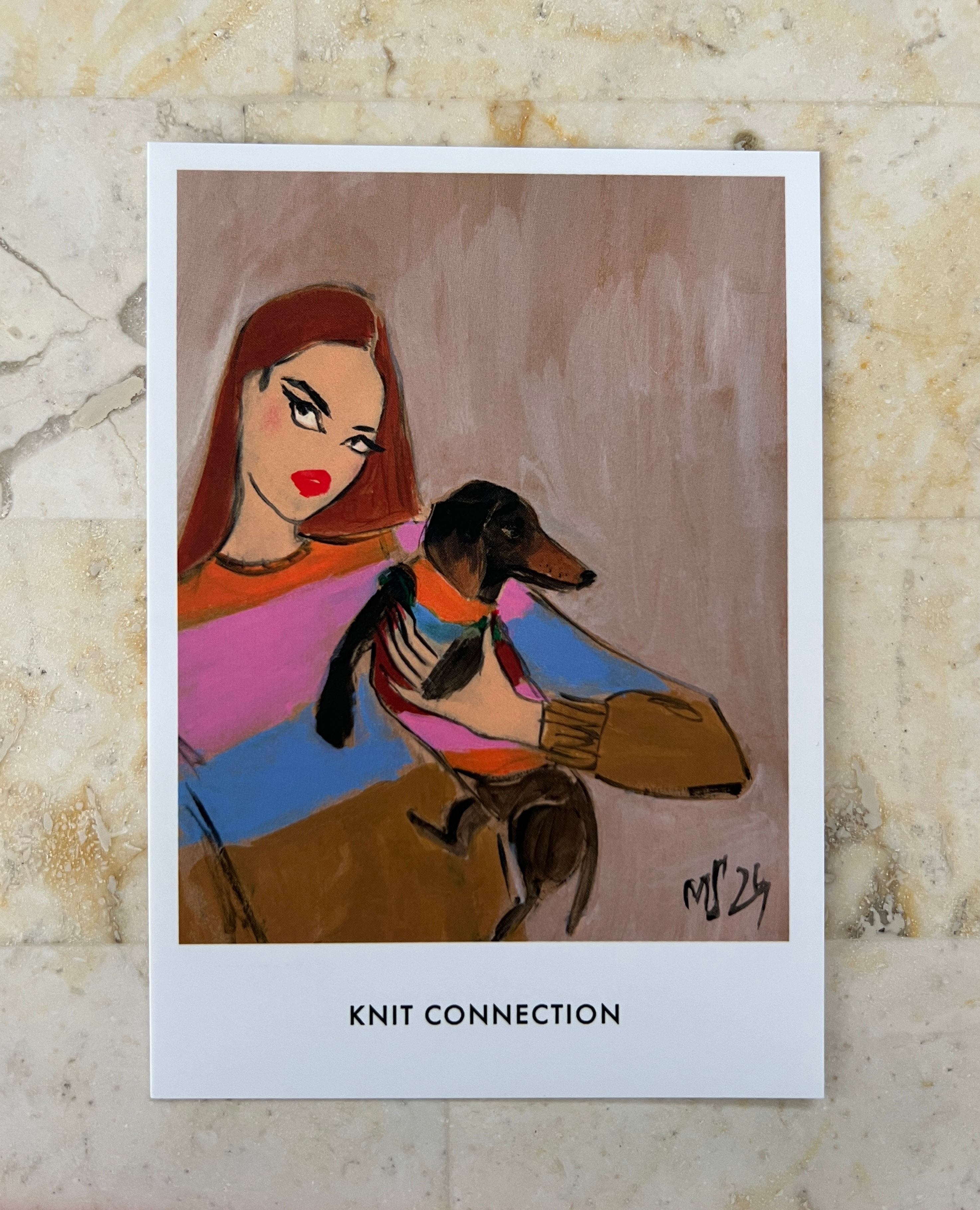 Postkarte "Knit Connection"
