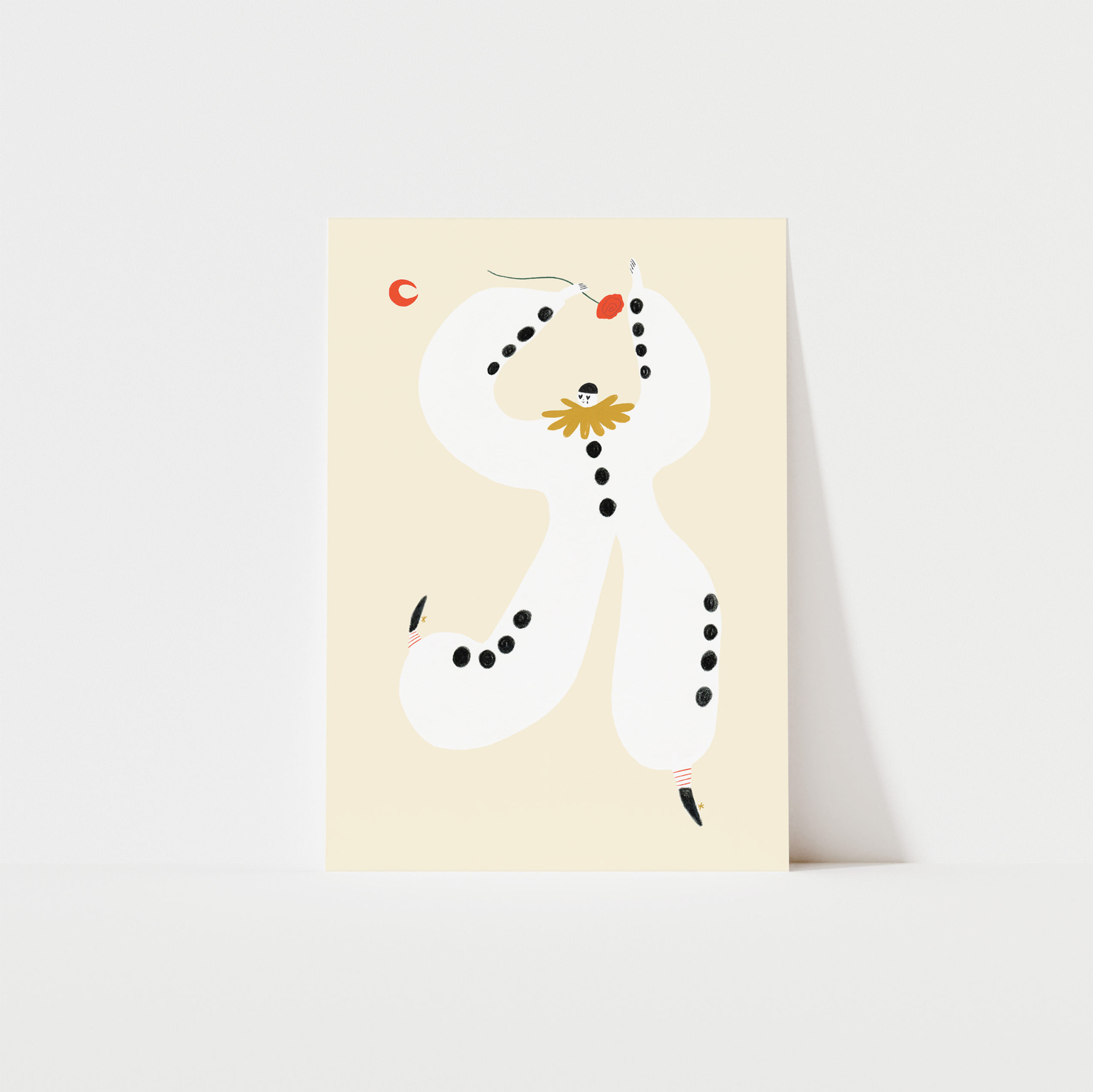 Pierrot Clown Art Print