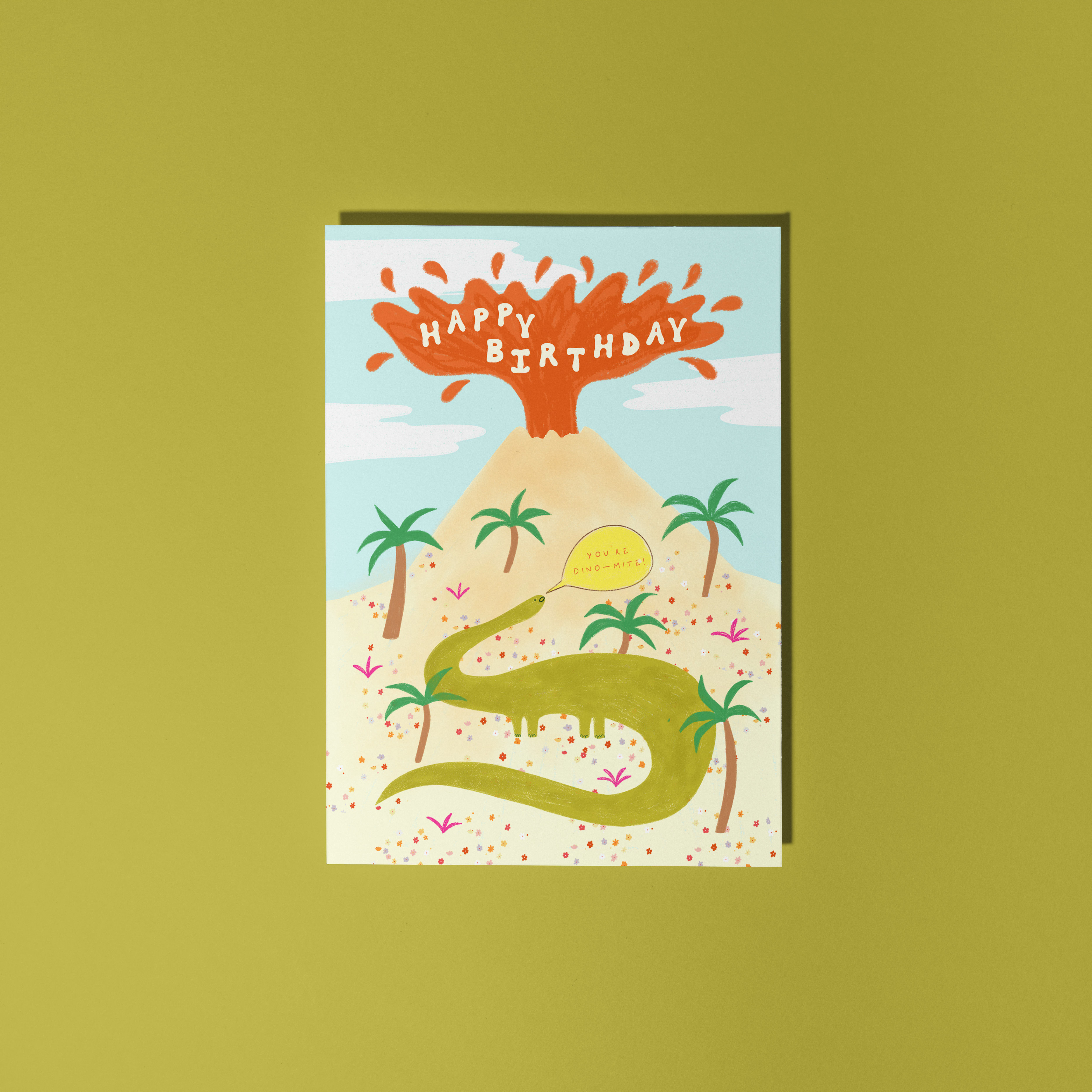 Dinomite Birthday Card