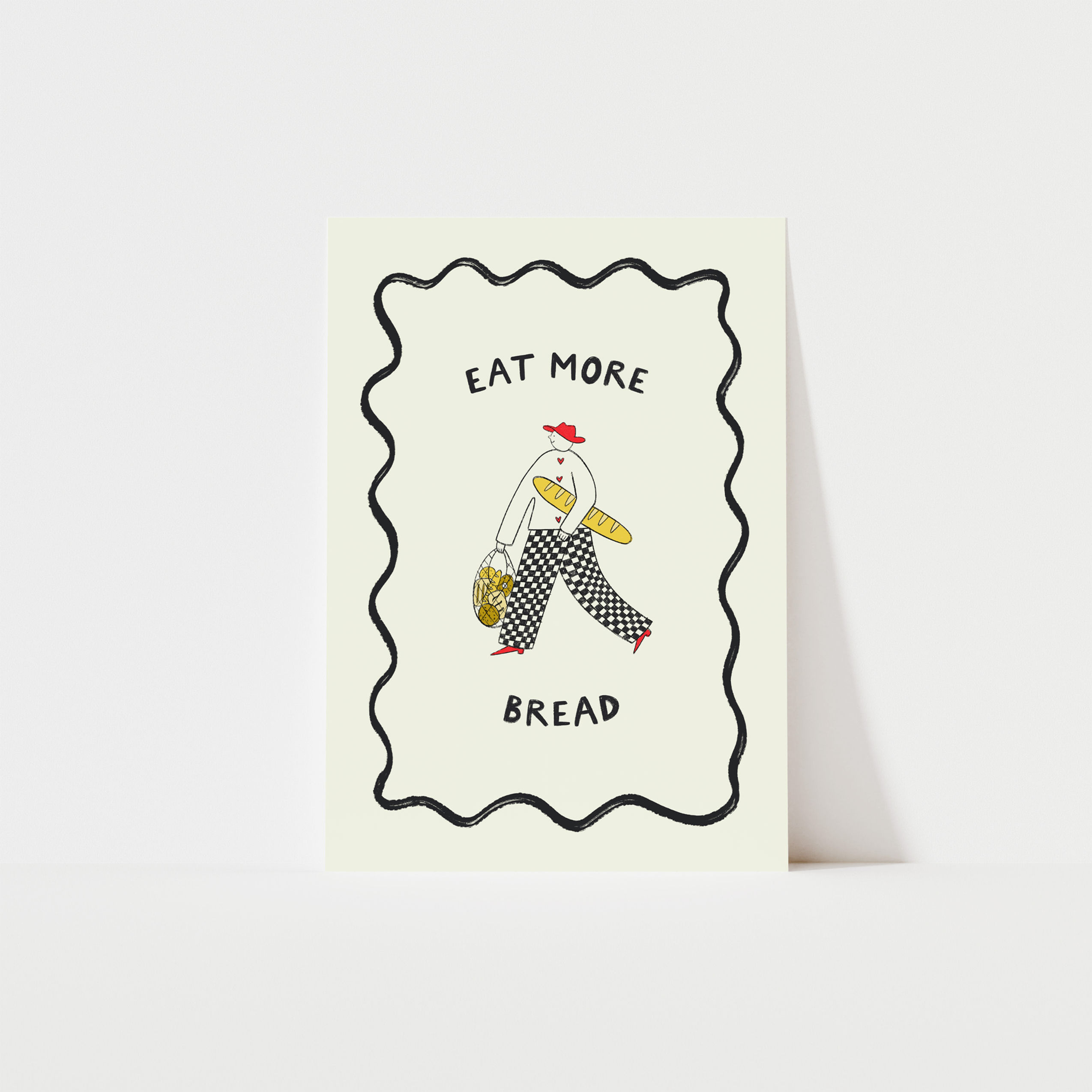 Eat More Bread Art Print