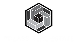 Hexagon logo with black, white, & gray shades in a hexagonal pattern. 