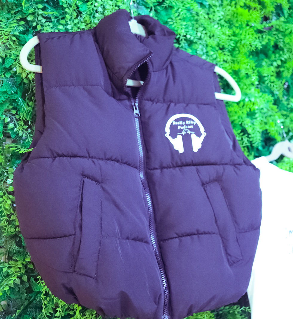 Thumbnail: Really Riley Podcast Zip Up Cropped Puffer Vest