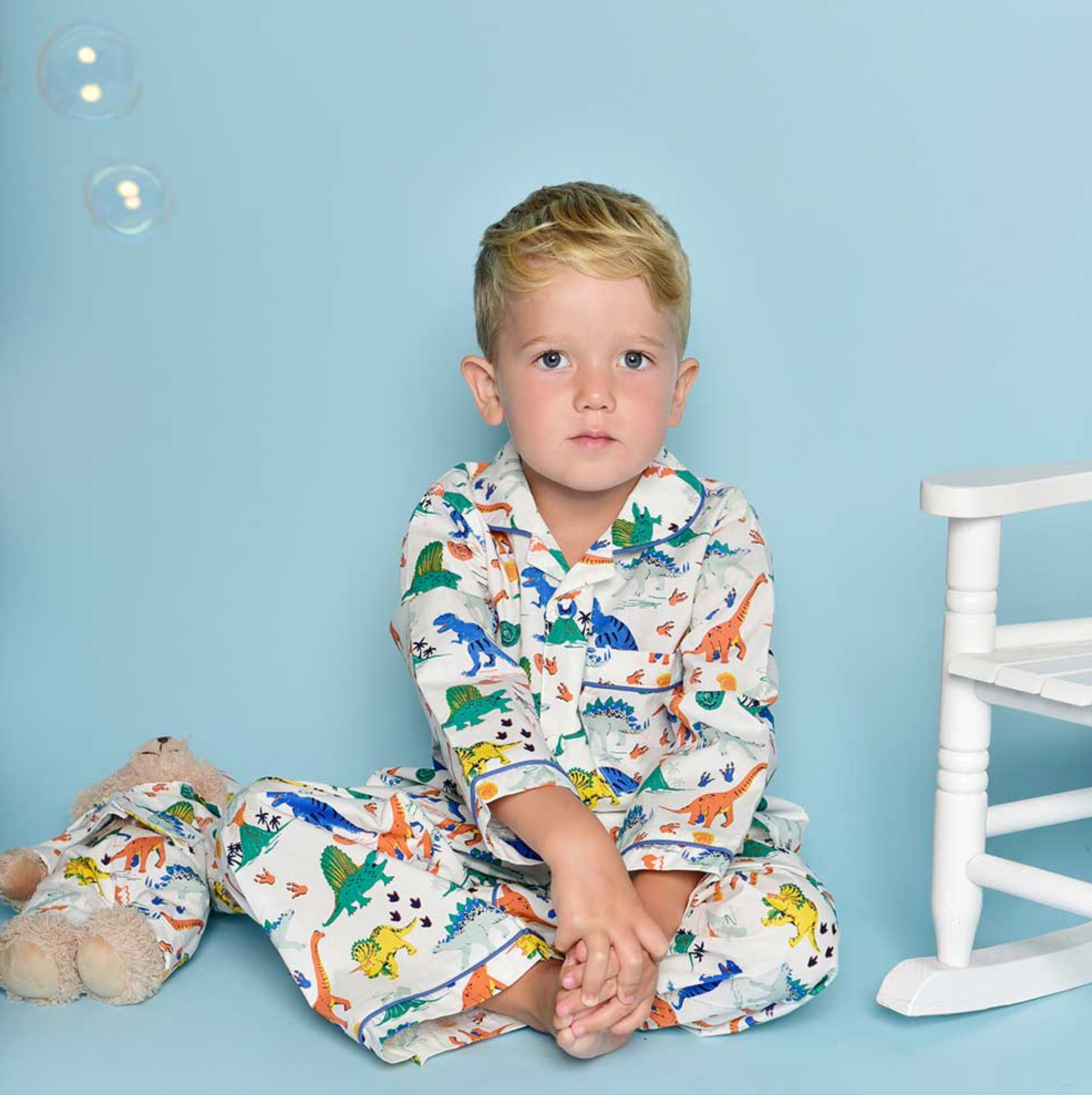 Dinosaur Print Cotton Pyjamas