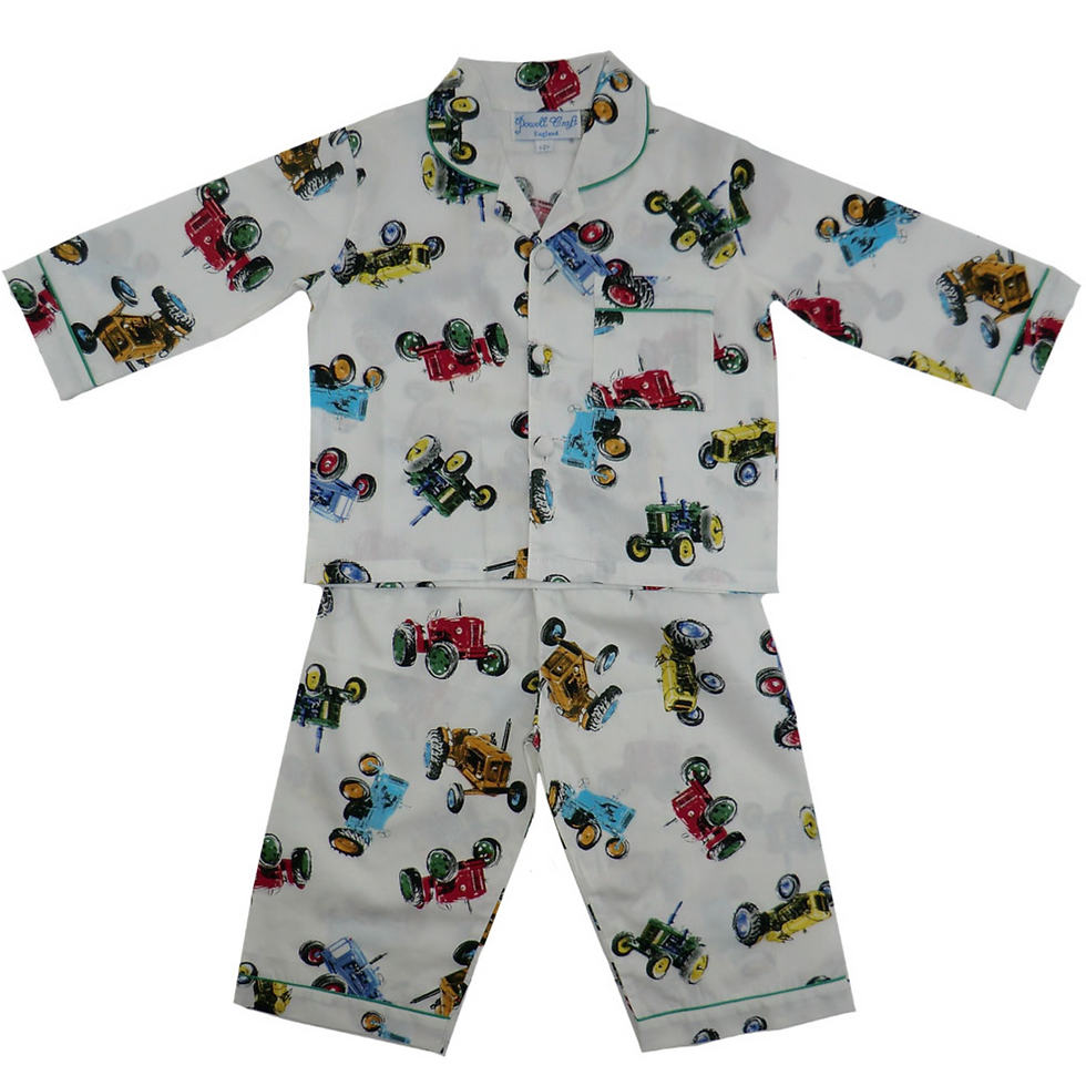 Thumbnail: Tractor Print Cotton Pyjamas