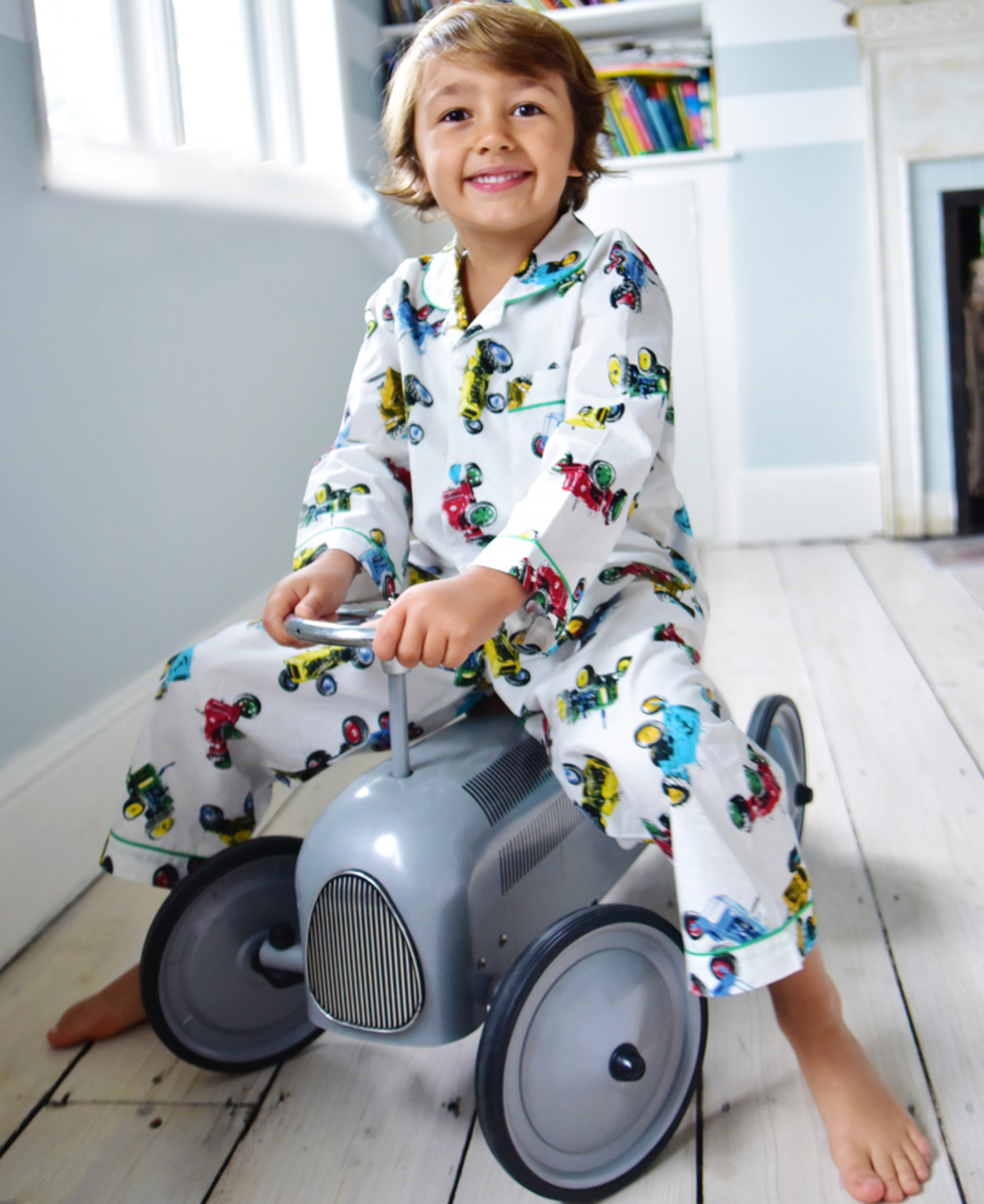 Tractor Print Cotton Pyjamas
