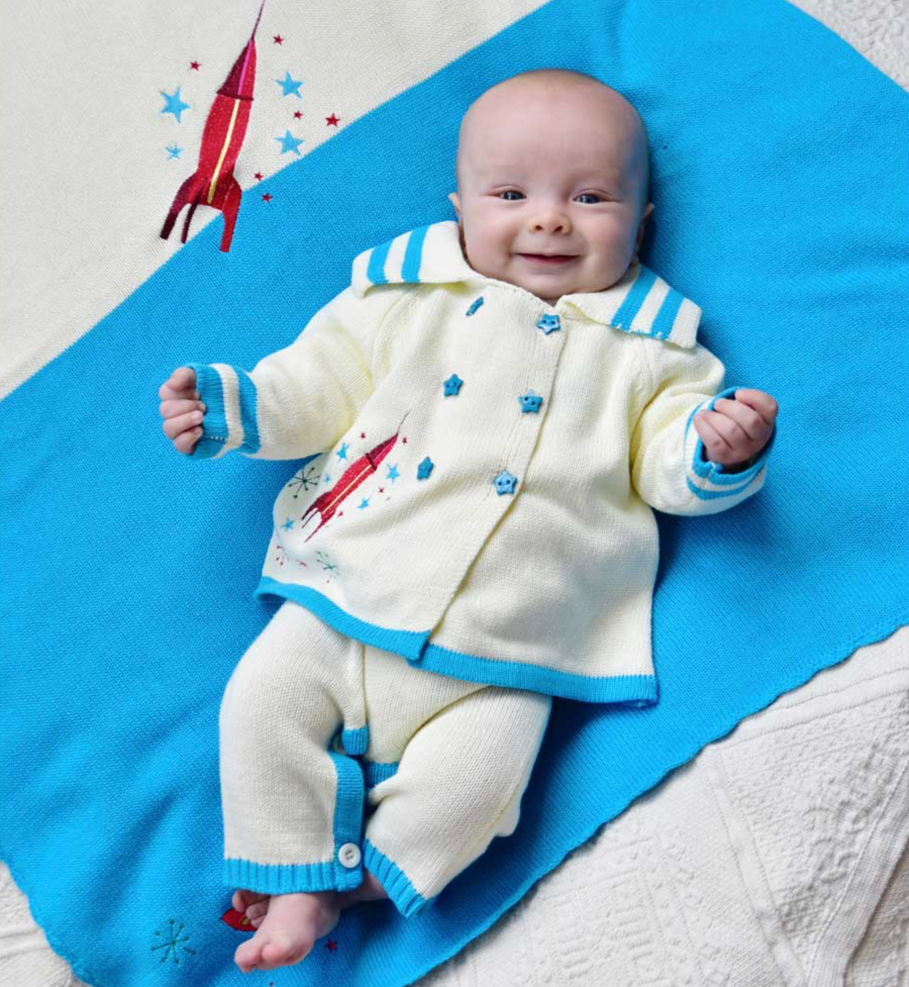 Space Explorer Knitted Pram Coat